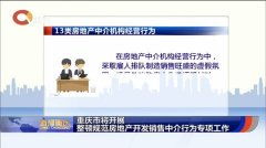 重庆市启动房地产与职业中介专项整顿 规范市场秩序，保障民生权益